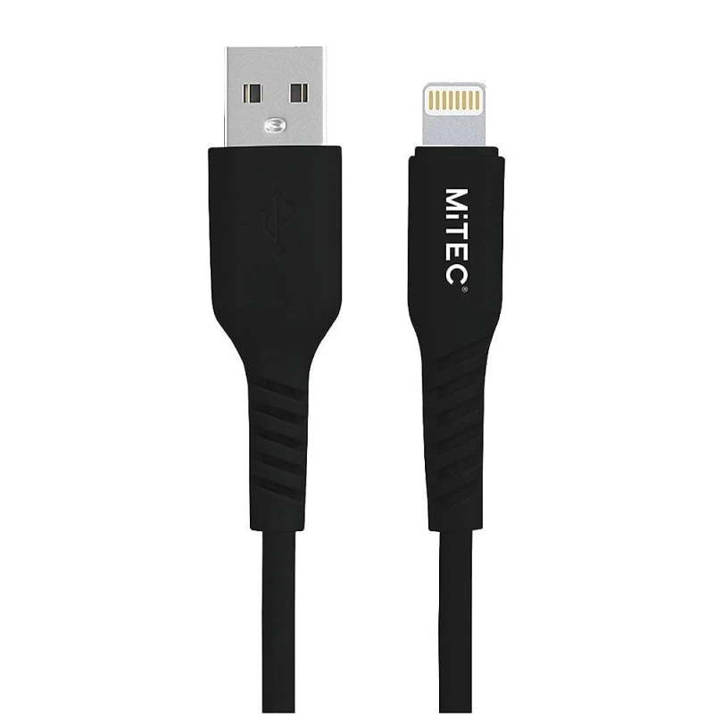 Image of MiTEC MITEC 2M MFI LIGHTNING CABLE BLACK Black One Size