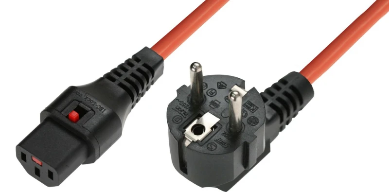 Image of Microconnect EL248S power cable Orange 3m C13 coupler