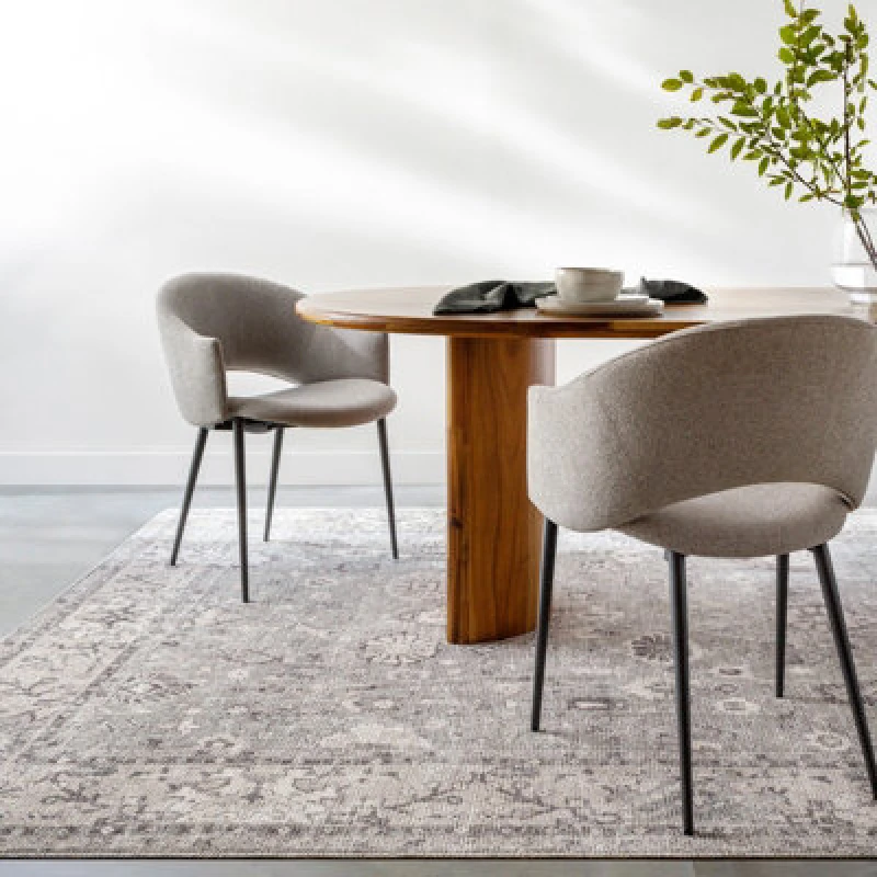 Image of Becki Owens X Livabliss Vintage Oriental Boho Beige/dark Brown Davina Area Rug 200 X 275cm - Easy Care, Ideal For Living Room