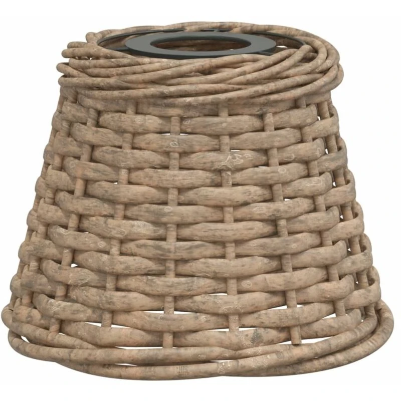 Image of VIDAXL Ceiling Lamp Shade Brown Ø15x12cm Wicker vidaXL 8720845803452
