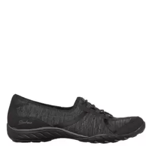Image of Skechers Scooped Bungee Slip On Trainers Ladies - Black