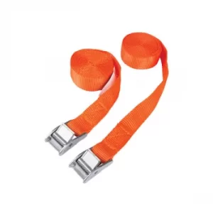 Image of Cam Buckle Tie-Down Straps Twin Pack 2.5m