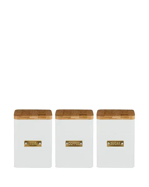 Image of Typhoon Typhoon Otto Square Set of 3 Canisters White LW61701