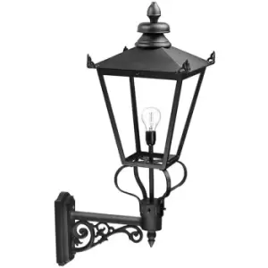 Image of Elstead Wilmslow - 1 Light Outdoor Wall Lantern Light Black, E27