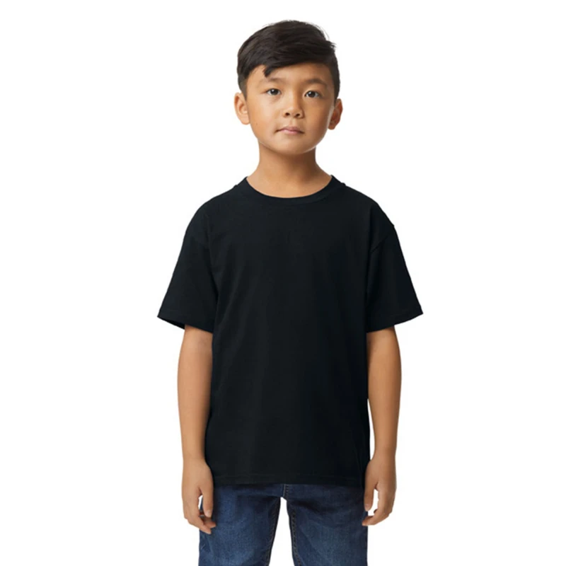 Image of Gildan Softstyle Midweight T-Shirt in True Black Size: XS True Black Unisex XS