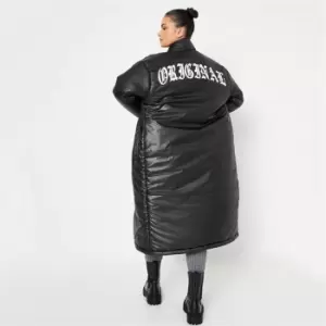 Image of I Saw It First Original Longline Puffer Coat - Black