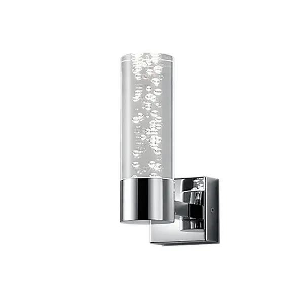 Image of Bolsa Modern Bathroom Wall Lamp Chrome 3000K IP44