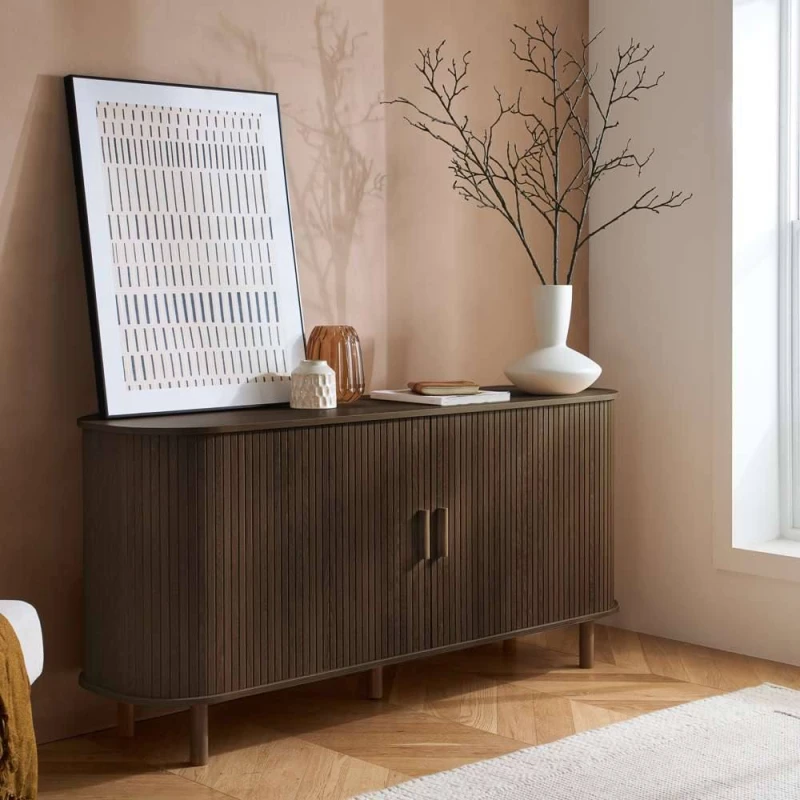 Image of Birlea Axel Walnut 2 Door Sideboard