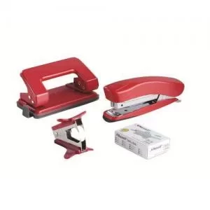Image of Rexel Mini Stapler; Punch and Staple Extractor Set Assorted Colours