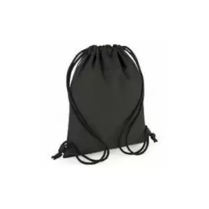 Image of Unisex Adult 15L Drawstring Bag (One Size) (Black) - Bagbase