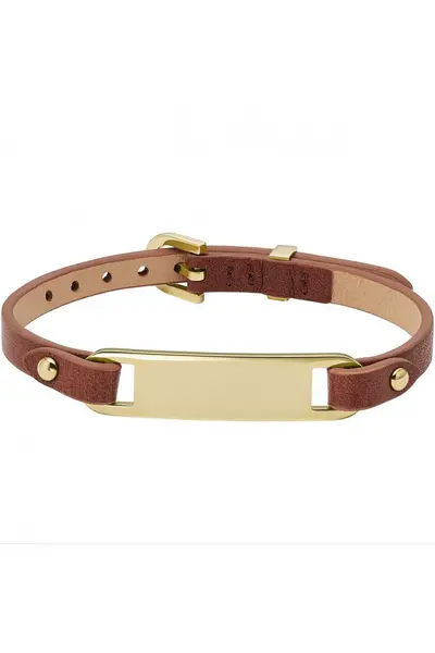 Image of Fossil Jewellery Heritage Stainless Steel Bracelet - Jf04370710 Gold