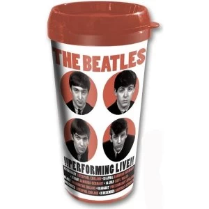 Image of The Beatles - 1962 Performing Live Travel Mug