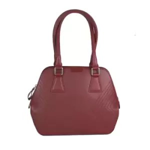 Image of Eastern Counties Leather Womens/Ladies Twin Handle Bag (One size) (Cranberry)
