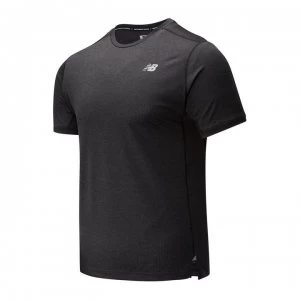 Image of New Balance Impact Running T Shirt Mens - Black Heather