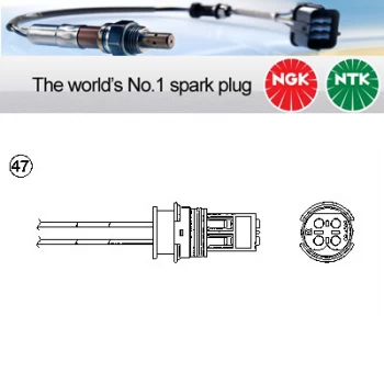 Image of NGK OZA448-E60 / 1524 Lambda Sensor Zirconia Type Oxygen O2 Exhaust Probe