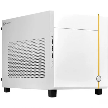 Image of SilverStone Sugo Mini-ITX Compact Computer Cube White Case - SST-SG14W