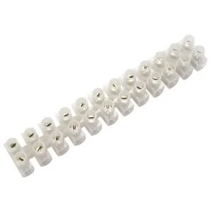 Image of BQ White 5A 12 Way Cable Connector Strip