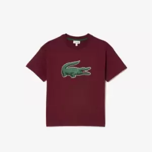 Image of Lacoste Big Logo T- Shirt Junior - Red