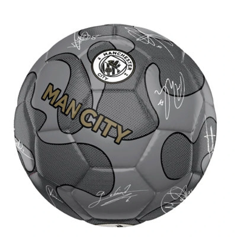 Image of Manchester City Fc Signature 32 Panel Football Silver (5)