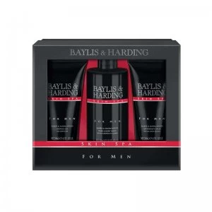 Image of Baylis Harding Skin Spa Amber Sandalwood 3 Piece Set