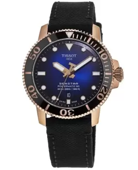 Image of Tissot Seastar 1000 Blue Dial Textile Strap Mens Watch T120.407.37.041.00 T120.407.37.041.00