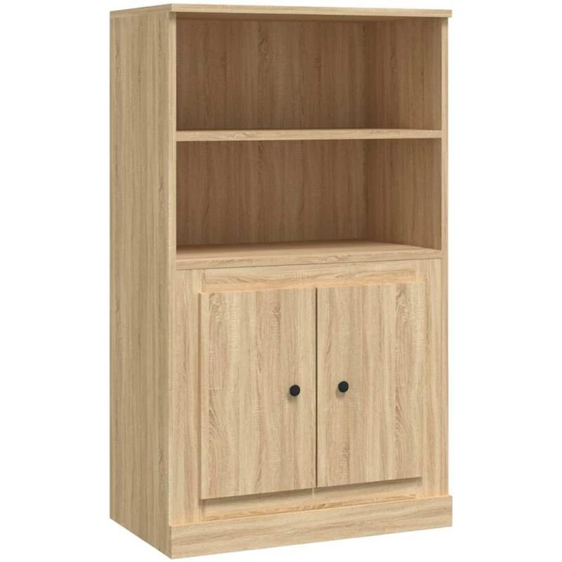 Image of VIDAXL Highboard Sonoma Oak 60x35.5x103.5cm Engineered Wood Vidaxl 8720845792053