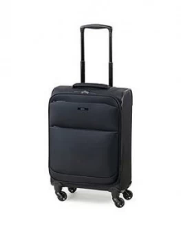 Image of Rock Luggage Ever-Lite Carry-On 4 Wheel Black Suitcase