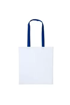 Image of Varsity Cotton Shopper Long Handle Tote