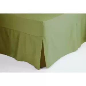 Image of Fitted Sheet Valance Single Olive