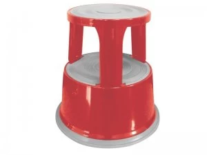 Image of Qconnect Metal Step Stool Red