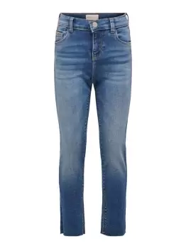 Image of ONLY Konemily Med Blue Straight Fit Jeans Women Blue