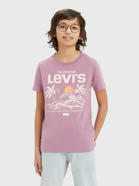 Image of Teenager Coastline View Tee - Purple / Dusky Orchid