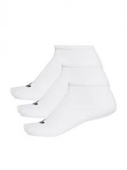 Image of Adidas Originals 3 Pack Trefoil Liner Socks - White