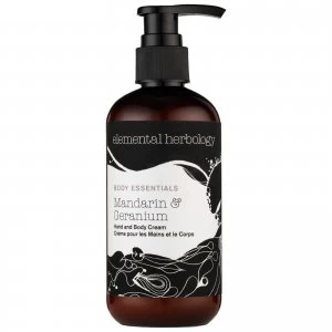 Image of Elemental Herbology Mandarin and Geranium Hand & Body Cream 300ml
