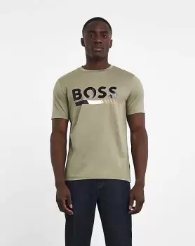 Image of BOSS Short Sleeve Gloss Logo T-Shirt