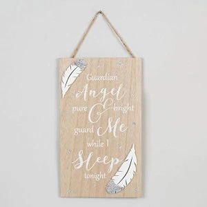 Image of Thoughts of You Rectangular Plaque - Guardian Angel