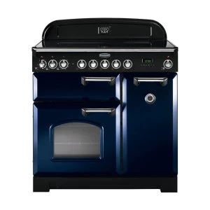 Image of Rangemaster CDL90ECRB-C Classic Deluxe 90cm Ceramic Range Cooker Regal B-B