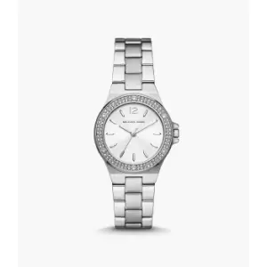 Image of Michael Kors Womens Mini-Lennox Three-Hand Stainless Steel Watch - Silver