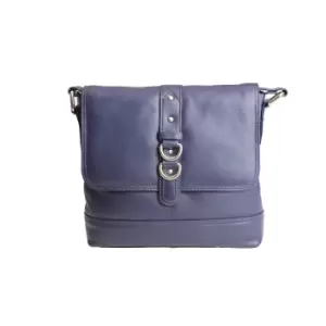 Image of Eastern Counties Leather Womens/Ladies Jude Stud And Ring Detail Handbag (One size) (Purple)