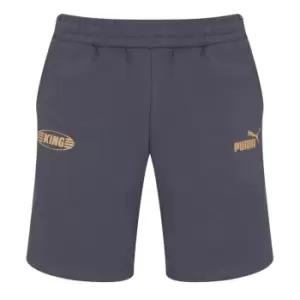 Image of Puma King Fleece Shorts Mens - Grey