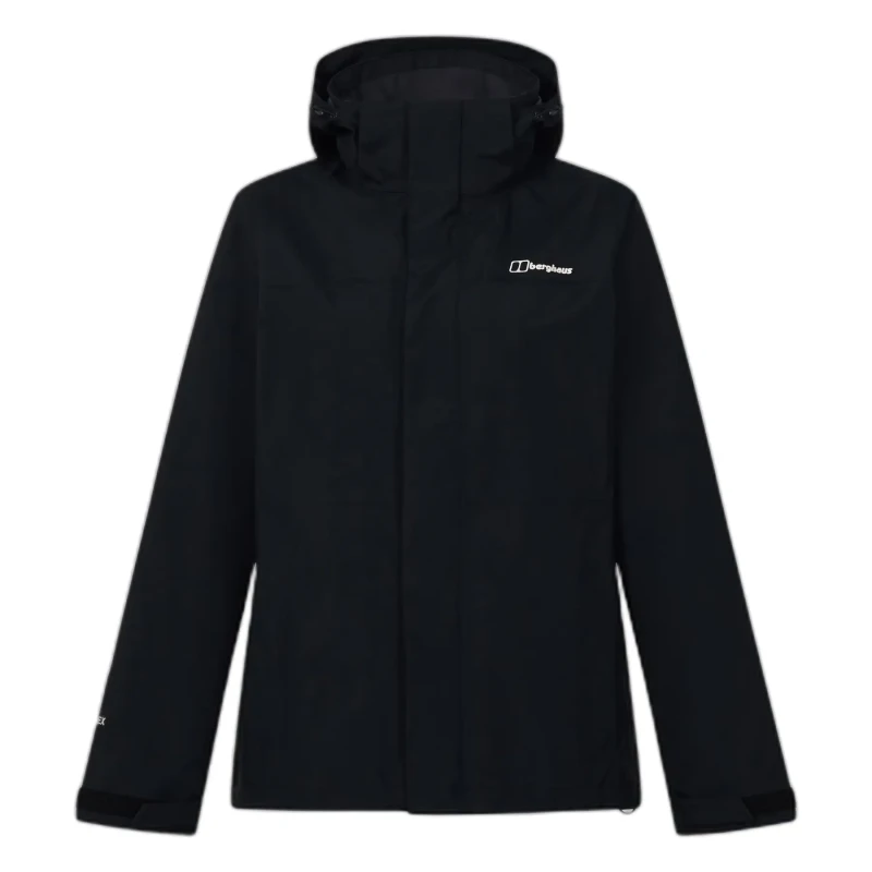 Image of Womens hooded waterproof jacket Berghaus Hillwalker 2.0 Noir Female M/L