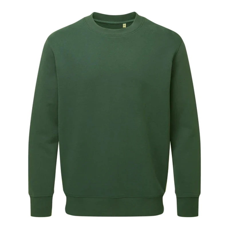 Image of Anthem Mens Plain White Sweatshirt in Green Size: XS Green Male XS