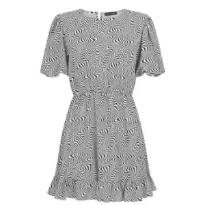 Image of I Saw It First Frill Mini Dress - Multi