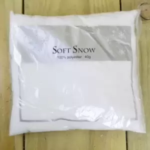Image of 40g White Soft Artificial Decorative Snow - 100% Polyester