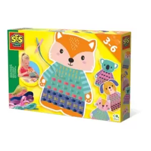 Image of SES Creative Animal Weaving XL Craft Kit, 3 to 6 Years (14025)