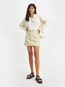 Image of Utility Mini Skirt - Neutral / Tan Pattern