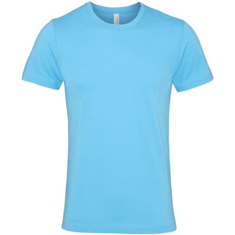 Image of Bella + Canvas Mens Jersey Crew Neck T-Shirt in Baby Blue Size: XS Baby Blue Male XS