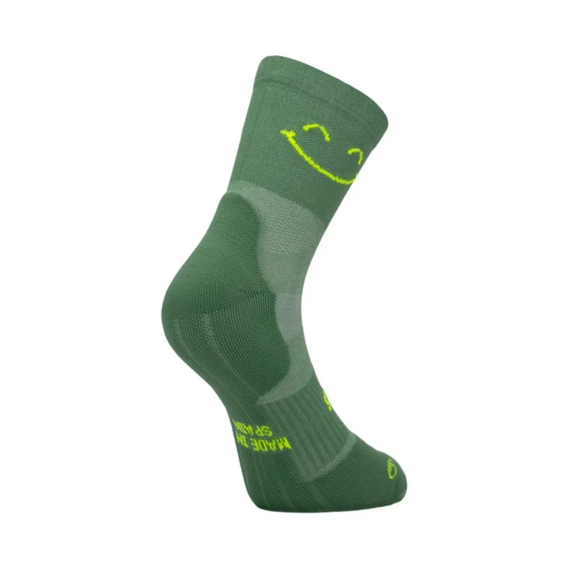 Image of Sporcks Run Ultralight Happy Mode Socks Green, Size M