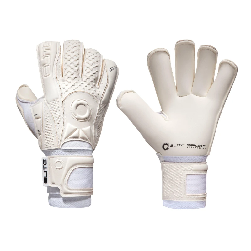 Image of Elite Sports Solo White Goalkeeping Gloves Solo White unisex Size 8