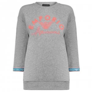 Image of Emporio Armani Slouch Sweatshirt Light Grey Size L Women